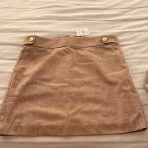 J. Crew Factory Tan Mini Skirt